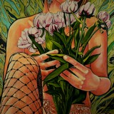 Emily with Wings -Oil on Canvas 48" x 72" $1200