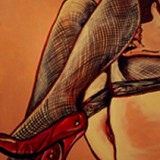 Red Shoes -Giclee Print on Canvas 12" x 18" SOLD